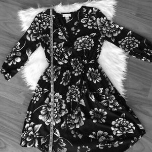 Band of Gypsies | Floral Faux Wrap Dress